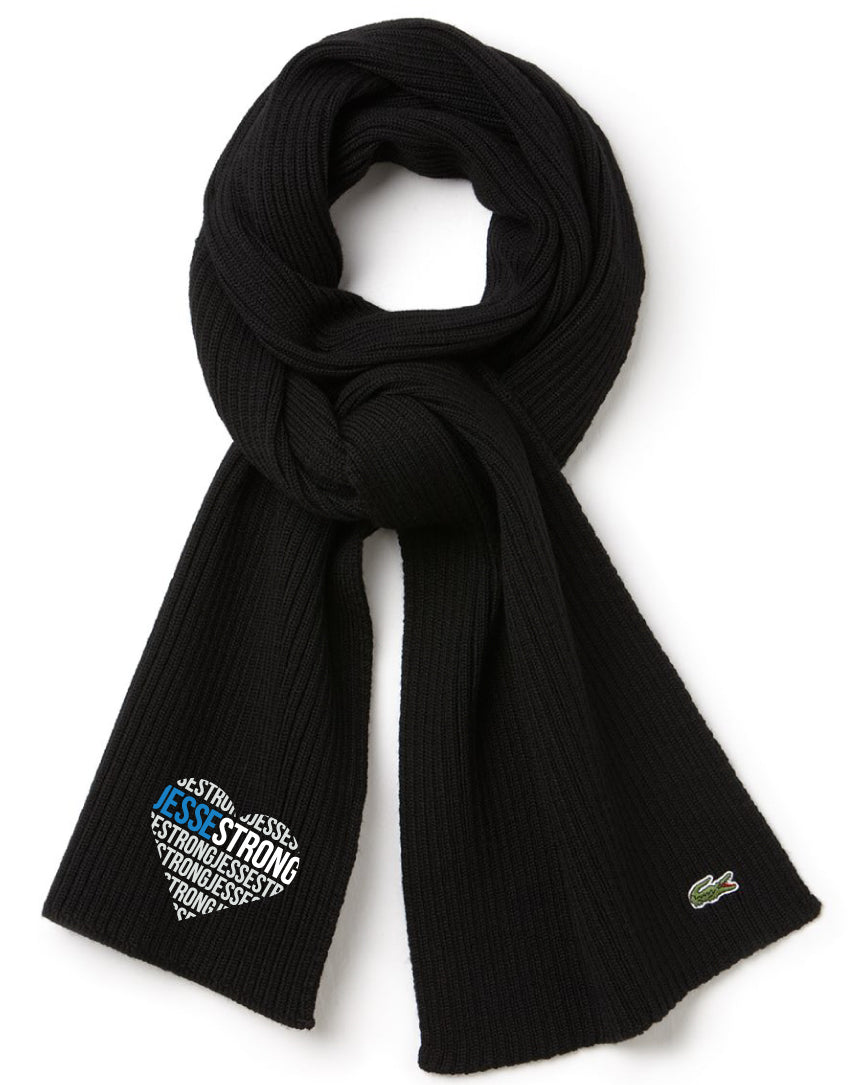 lacoste black scarf