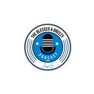 Blessed & Breezy Podcast Clear Sticker (Size 3.5 x 3.5)