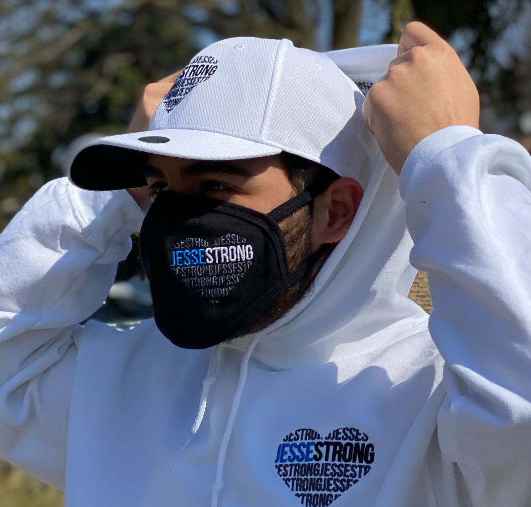 Jesse Strong Embroidered Face Mask